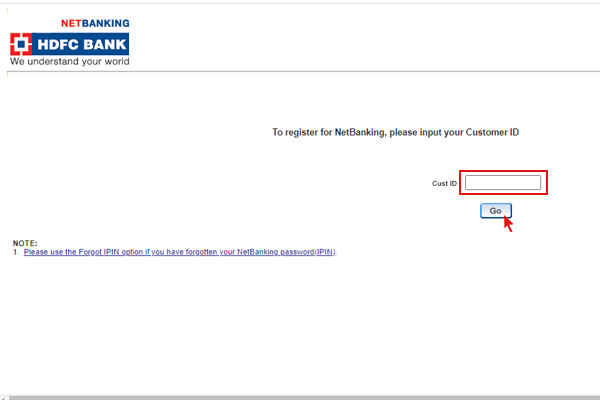 How To Register And Use Hdfc Net Banking Service 5107