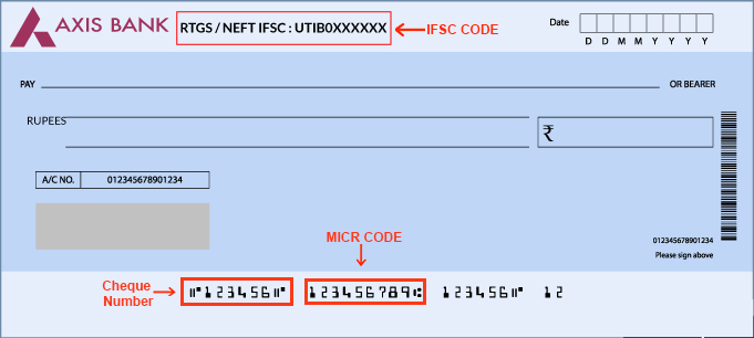 Axis Bank Cheque Book