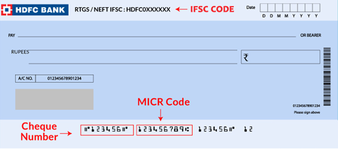 hdfc chequebook customer id