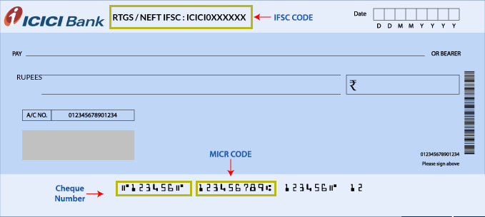 ICICI Bank Cheque Book